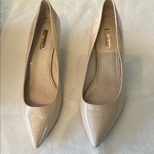 Louise et Cie Women's Cream Patent Heels